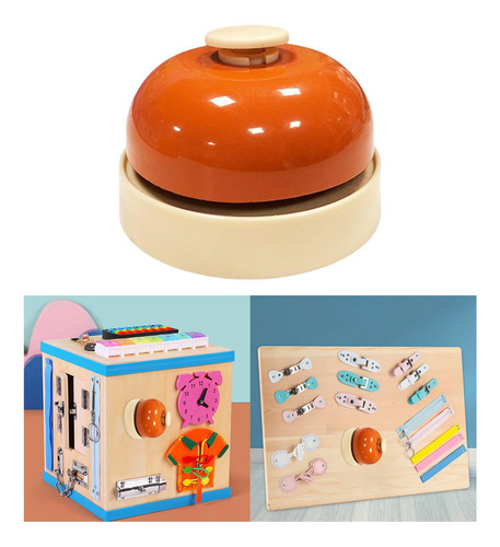 Sensory Busy Boards Accesorios Metal Bell Juego De Naranja