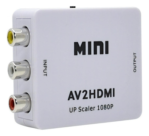 Mini Adaptador Rca Av Conversor Para Hdmi 1080p Av 2hdmi
