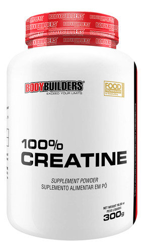 100% Creatina 300g - Bodybuilders Sabor Natural
