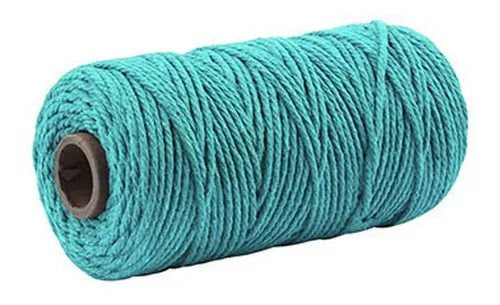 Hilo De Macramé 3 Mm X 100 M - Pack 3 Unidades Multicolor, Algodón 100%, Para Manualidades Decoración