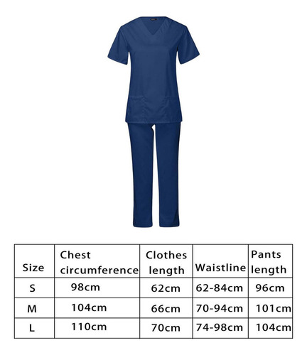 A Uniforme De Enfermería For Mujer, Ropa Elástica De Manga *