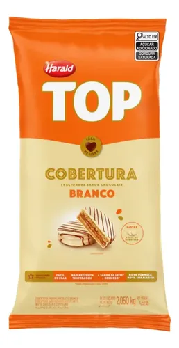 Cobertura Chocolate Branco Top Gotas 2,05kg - Harald