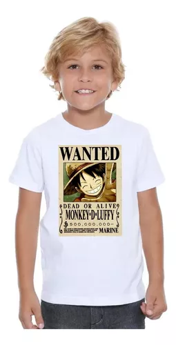 Camiseta Infantil Menino Luffy Childhood One Piece - 10