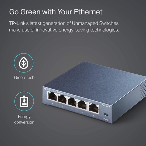 Switch Escritorio Tp Link/5ptos Giga/qos/igmp/tl-sg105