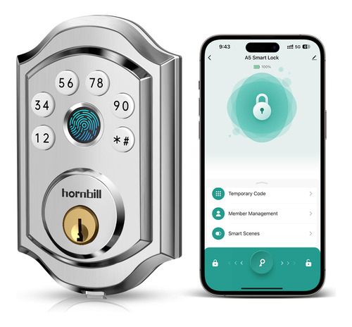 Cerradura Inteligente De Entrada Sin Llave Con Huella Digita
