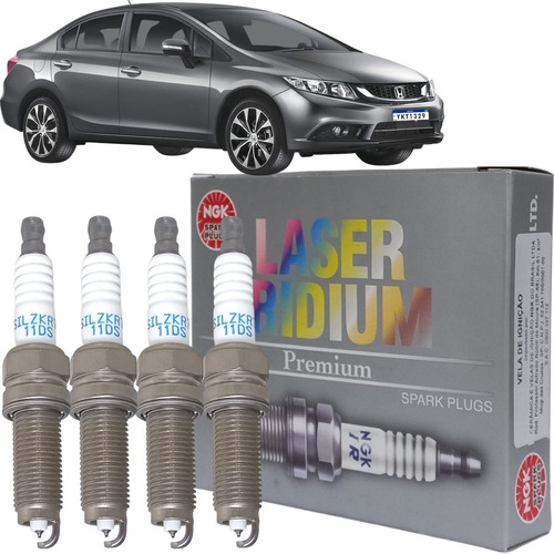 Jogo De Vela Original Ngk Honda Hr-v/hrv 2.0 16v 2021 2022.