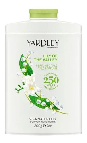 Talco Perfumado Yardley Lily Of The Valley 200g Selo Adipec