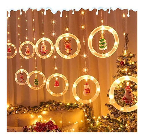 , Luces Navideñas De Ventana 3d Novedad Luces Colgantes Na