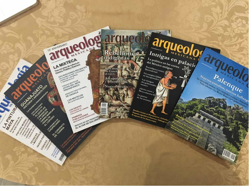 Lote De 6 Revistas De Arqueología Mexicana