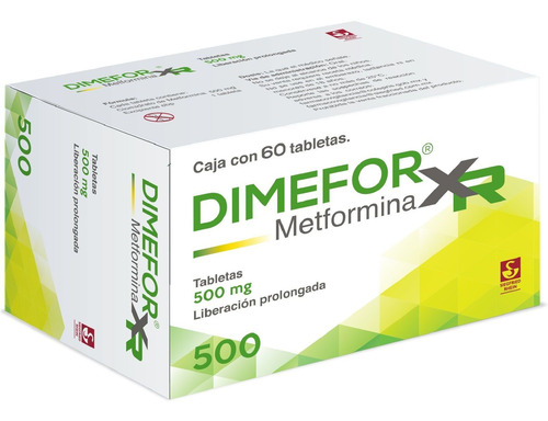 Dimefor Xr 60 Tabletas 500mg