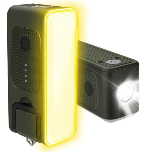 Luz De Trabajo Recargable, Linterna Led Portátil Con Rompeve