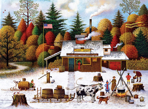 Juegos De Buffalo - Charles Wysocki - Vermont Maple Tree Tap