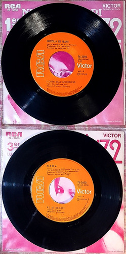 Festival San Remo Discos De Vinilo 1er Y 3er Lugar 1972 (Usado)