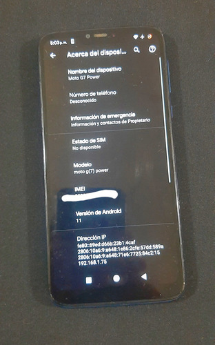 Moto G7 Power 64gb Liberado 5000mah Android 11 Pixel Plus (Usado)