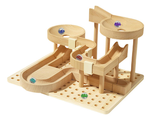 Pista De Madera Para , Juguete Educativo Para Construir