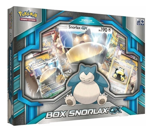 Nueva caja de copag portuguesa Snorlax Gx Tcg de Pokémon Box