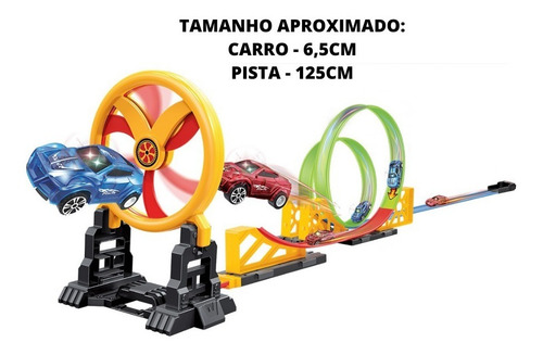 Juego de coches Ark Toys Super Track Launcher, colores, luces y obstáculos