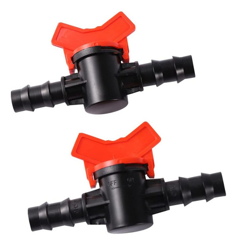 Válvula Esférica Plástica 16mm Conector Espiga Riego X 5un