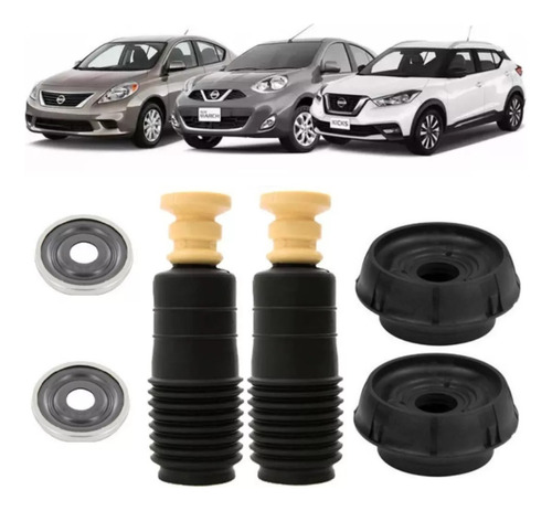 Kit Batente Coxim Coifa Rolam. Nissan Kicks, March E Versa