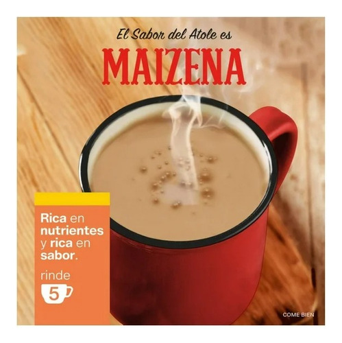 19 Pzas Fécula De Maíz Maizena Atole Fortificado Sabor Nuez