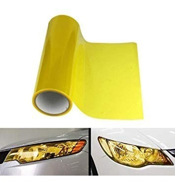 Vinil Amarillo Para Faros Y Micas 0,30mts X 1 Mt Moldeable 