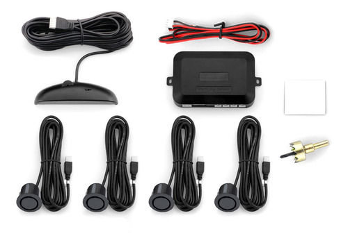 Imagen 6 de 6 de Kit X4 Sensores De Estacionamiento Universal Paragolpe Metal