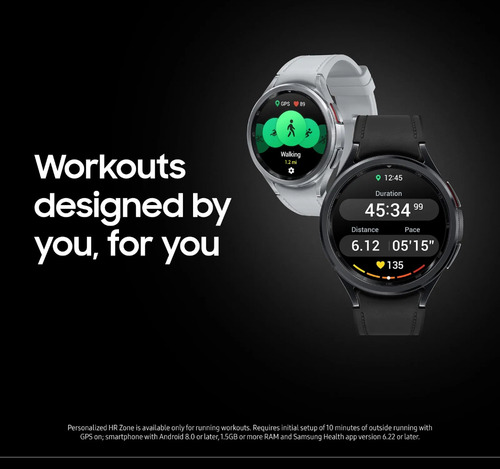 Smartwatch Samsung Galaxy Watch 6 Classic 43mm Nuevo Negro Mesh Negro Negro