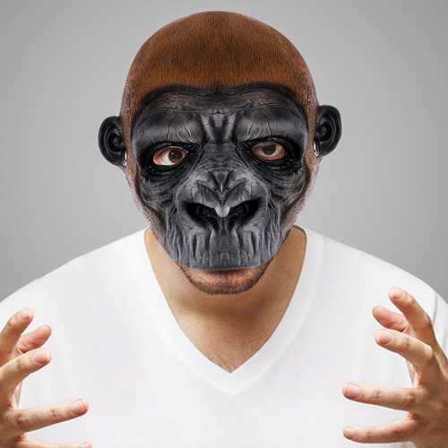 Máscara Novelty Lubber Latex Animal Chimpanzé Macaco Head Do