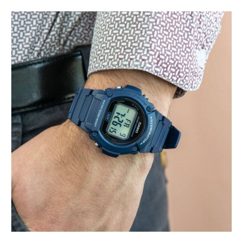 Reloj Casio Digital W-219h-2avdf Azul Celeste