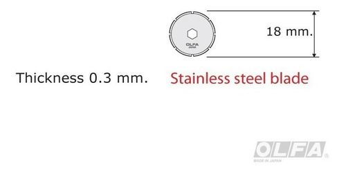 Repuesto Olfa Prb18-2 Blister X 2 18mm Troquelador