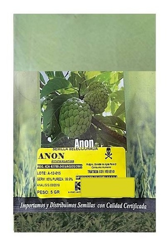 Semillas De Anon Por 5 Gr (planta Frutal)