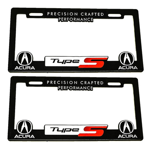  Portaplacas Premium Acura Juego 2 Piezas