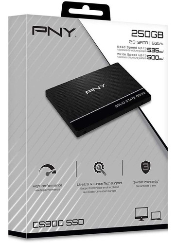 Disco Estado Sólido Ssd Pny Cs900 250gb 2.5