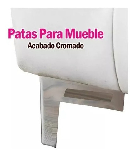 Pata Esquinero Cromado Grande 135mm Cod:db3021