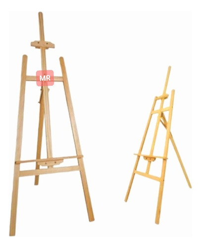 Caballete De Madera En Pino Importado Cuadro Pizarra De 90cm
