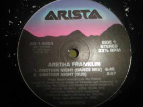 Disco Remix Vinyl Imp Aretha Franklin - Another Night (1986)