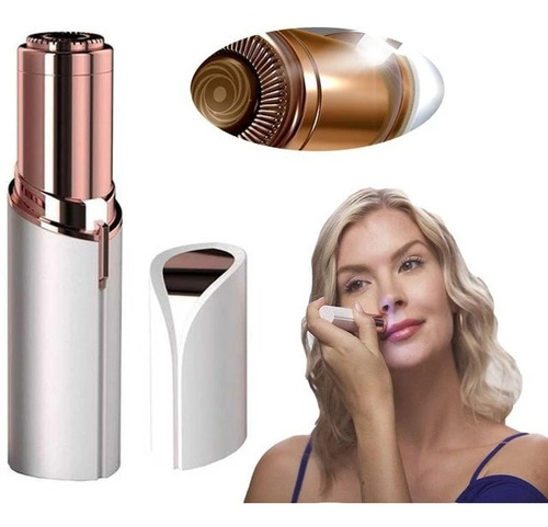 Imagen 2 de 3 de Depilador Electrico Rasurador Vello Facial Recargable Led