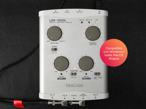Tascam Us-122l Interface Y Placa De Audio & Midi