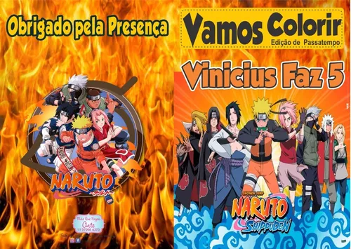 Livro Para Colorir Naruto - Unidade