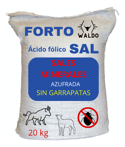 Sal Mineral Vitaminada Azufrada Cero Garrapata Fortosal