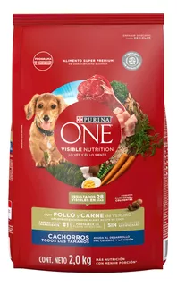 Purina One Cachorros Pollo Y Carne 2 Kg