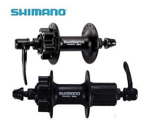 Imagem 2 de 4 de Par Cubos Shimano Deore M475 32f Disco 6 Paraf 8v 9v 10v 11v