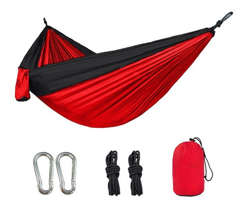 Hamaca Colgante Para Acampar, Viaje, Camping Color Rojo