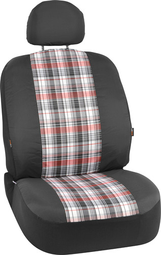 Funda Para Asiento Cubo Respaldo Cuadro Color Negro