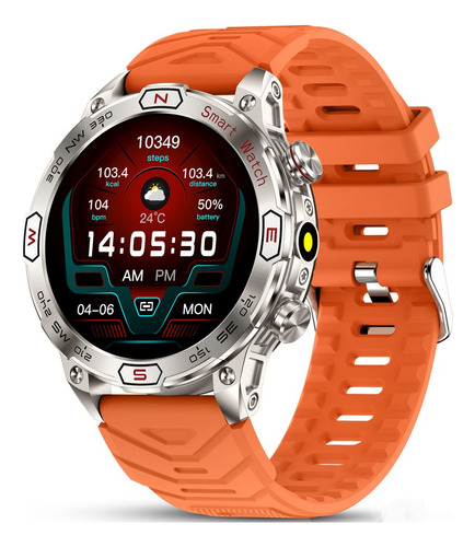 Reloj Inteligente Hombre Bt Llamada 1.43  450mah Impermeable