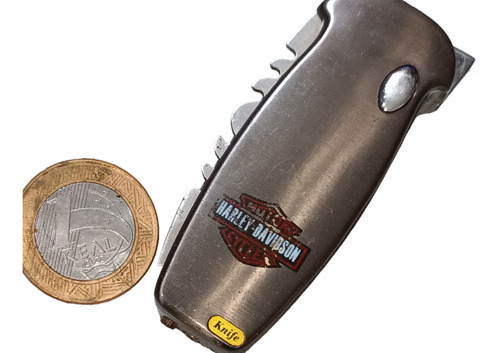 Canivete De Bolso Automático Harley Davidson Com Acendedor (Usado)