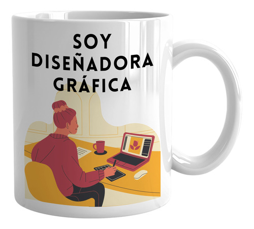 Taza Recibimiento Soy Diseñadora Gráfica