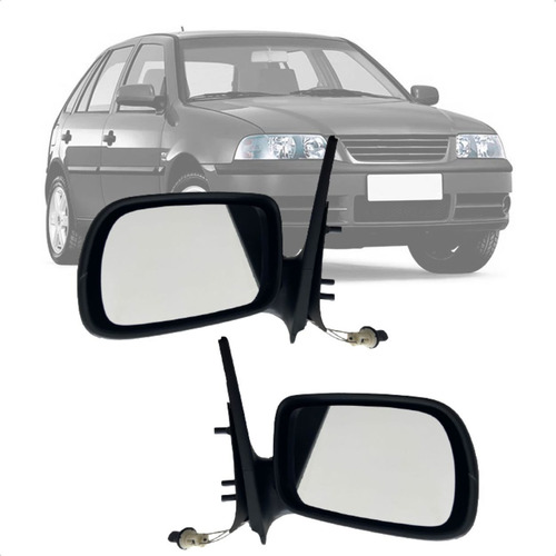 Par Retrovisor Vw Gol G3 1999 A 2005 4 Portas Com Controle