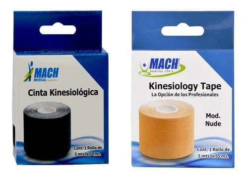 2 Vendas Mach Kinesiotape  Rollo Cinta Kinesiológica