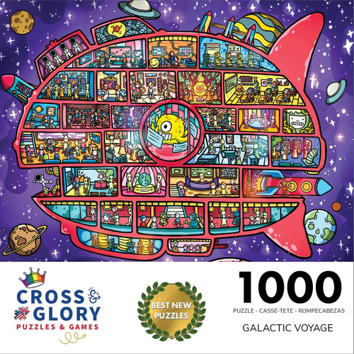 Cross & Glory - Viaje Galáctico - Rompecabezas De 1000 Pieza